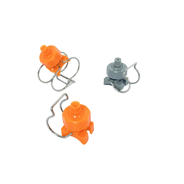 PP Adjustable Ball Flat Fan Clamp Spraying Nozzle for Water Cleaning 