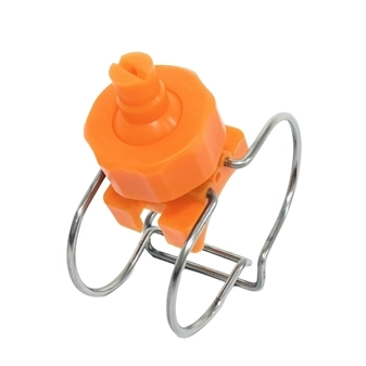 PP Adjustable Ball Flat Fan Clamp Spraying Nozzle for Water Cleaning 