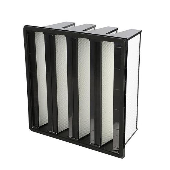 V Bank HEPA Air Filter for HVAC Systems - Terminal Filtration for Air Handling Units & High-Airflow Purification