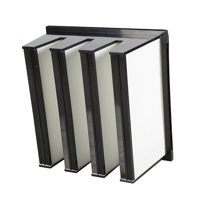 V Bank HEPA Air Filter for HVAC Systems - Terminal Filtration for Air Handling Units & High-Airflow Purification