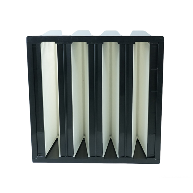 V Bank HEPA Air Filter for HVAC Systems - Terminal Filtration for Air Handling Units & High-Airflow Purification