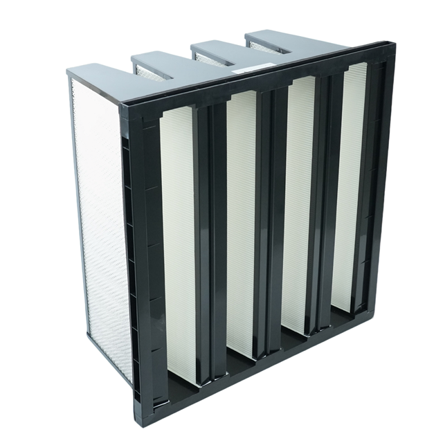 V Bank HEPA Air Filter for HVAC Systems - Terminal Filtration for Air Handling Units & High-Airflow Purification